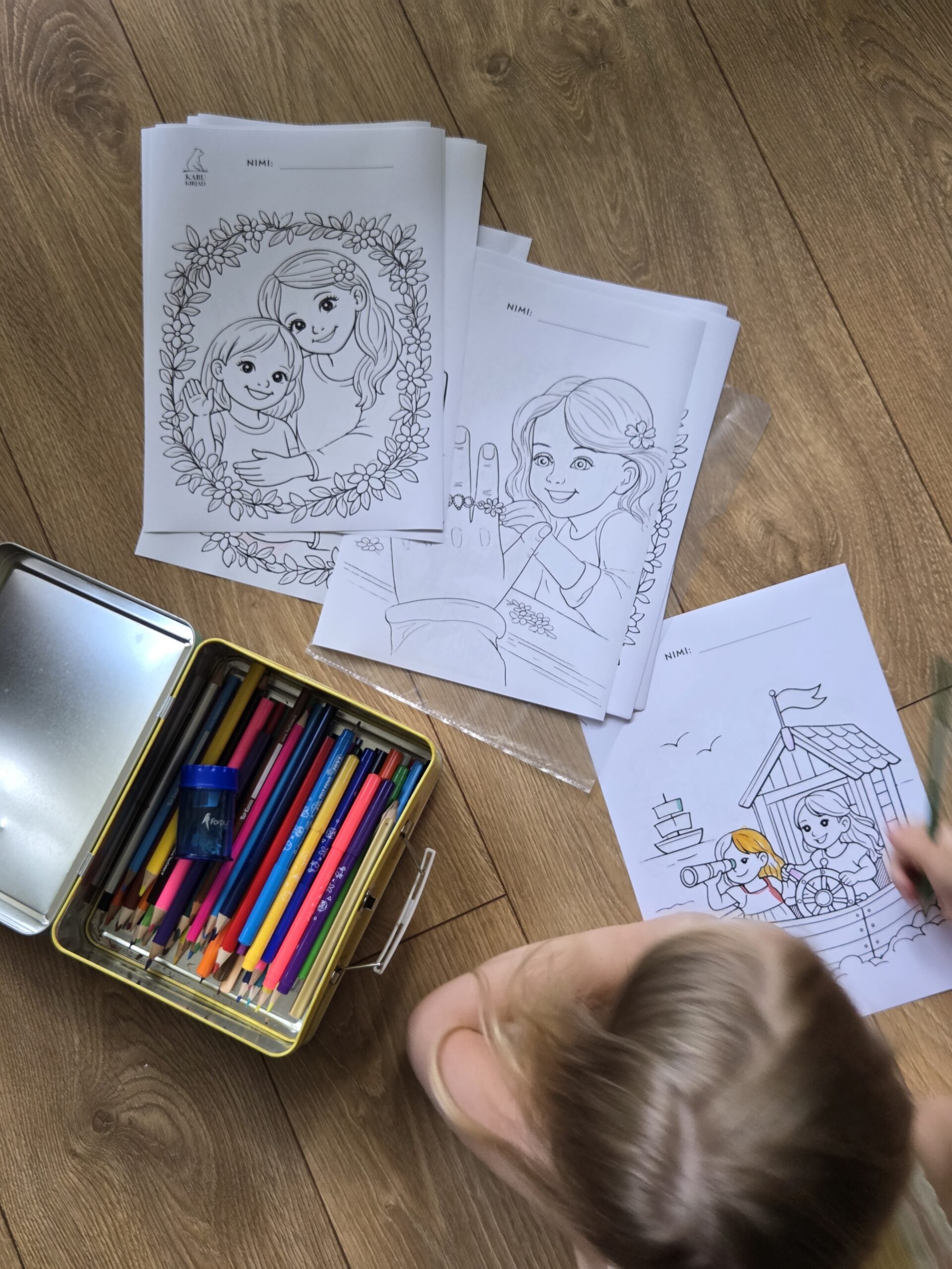 Emilia ja Olivia suvelugude värvilehed (PDF, 4 lehte) - Pilt 2