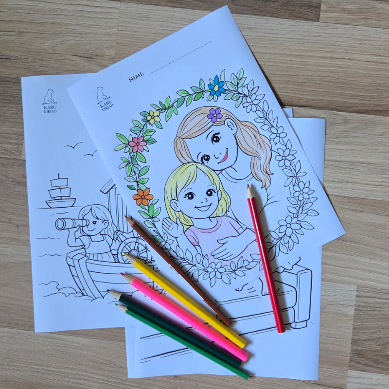 Emilia ja Olivia suvelugude värvilehed
